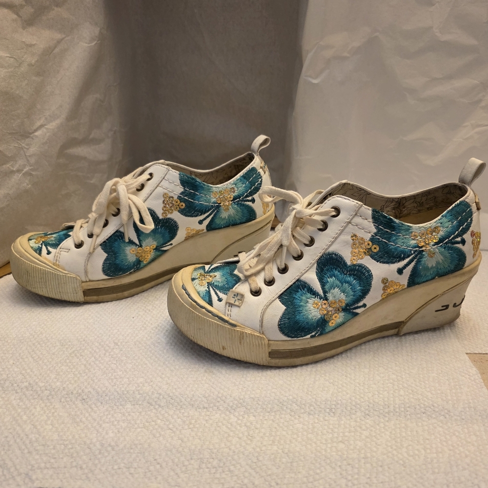 Floral Canvas Sneakers